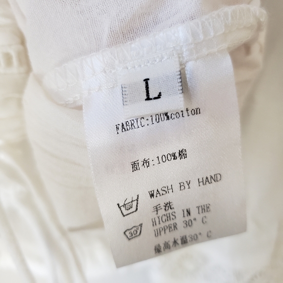 Boho Cotton Peasant Blouse - Picture 12 of 14